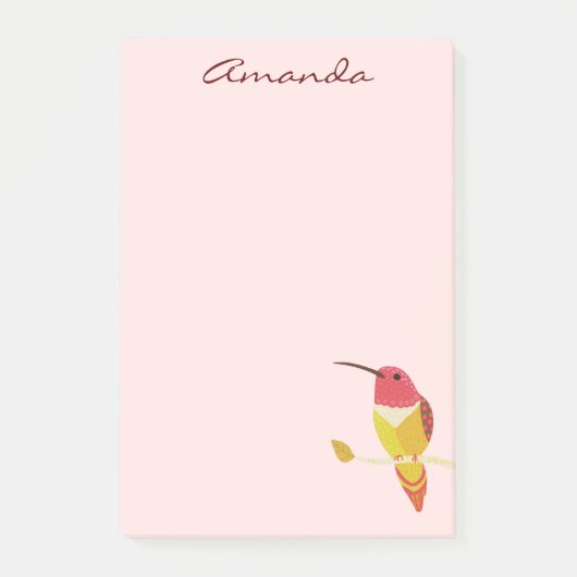 Hummingbird Post-It Notes Post-it Klebezettel (Vorderseite)