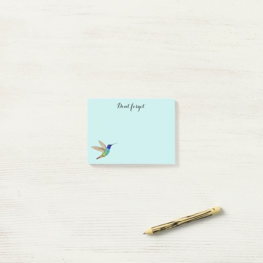 Hummingbird Postit Notes Post-it Klebezettel (Auf Schreibtisch)