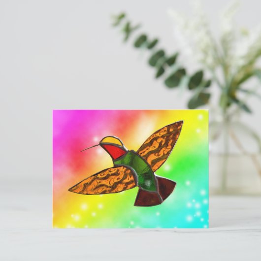 HUMMINGBIRD POSTKARTE (Stehend Vorderseite)