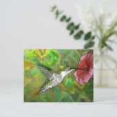 Hummingbird Postkarte (Stehend Vorderseite)