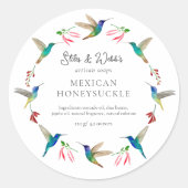 Hummingbird Product Label Runder Aufkleber (Vorderseite)