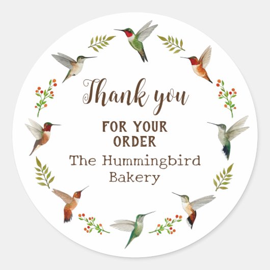 Hummingbird Product Sticker (Vorderseite)