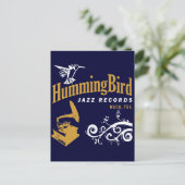 Hummingbird Records Postkarte (Stehend Vorderseite)