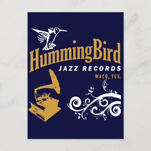 Hummingbird Records Postkarte (Vorderseite)