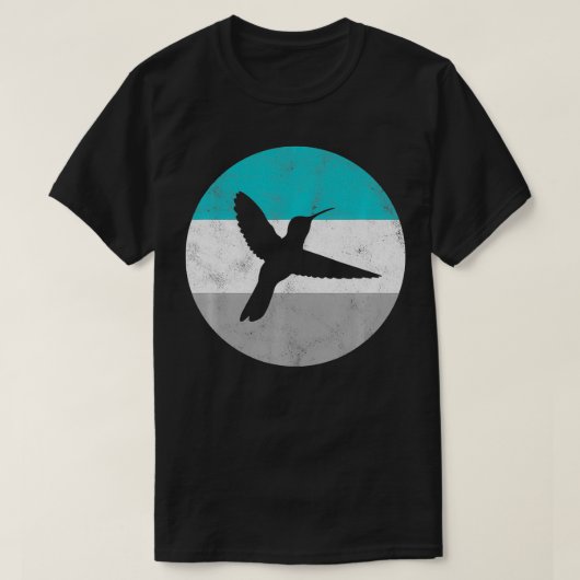 Hummingbird Retro Bird Geschenk für Männer oder Ju T-Shirt (Design vorne)