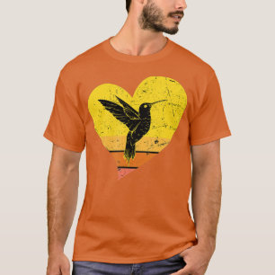 Hummingbird Retro Vintages Herz Humminbird Bird T-Shirt