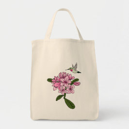 Hummingbird & Rhododendron Personalisiert Tote Bag Tragetasche