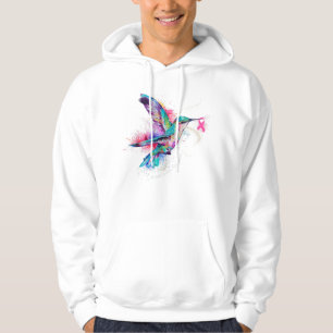 Hummingbird Ribbon Brustkrebs Bewusstsein Hoodie