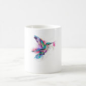 Hummingbird Ribbon Brustkrebs Bewusstsein Kaffeetasse (Mittel)