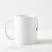 Hummingbird Ribbon Brustkrebs Bewusstsein Kaffeetasse (Links)
