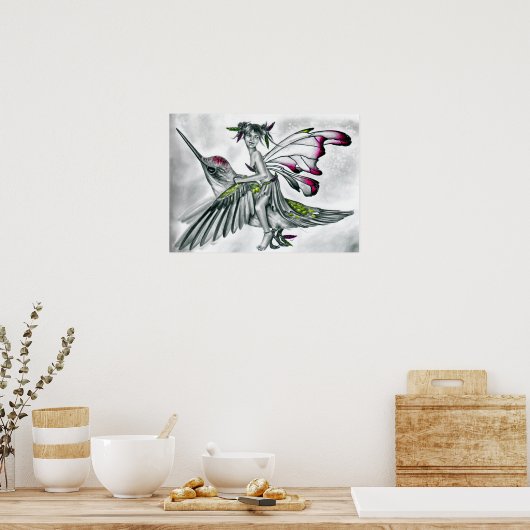Hummingbird Rider Poster (Küche)