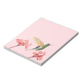 Hummingbird - rosa Notepad Notizblock (Rotiert)