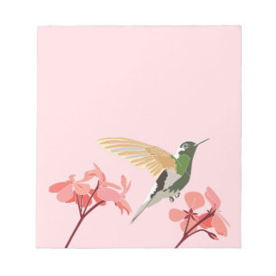 Hummingbird - rosa Notepad Notizblock