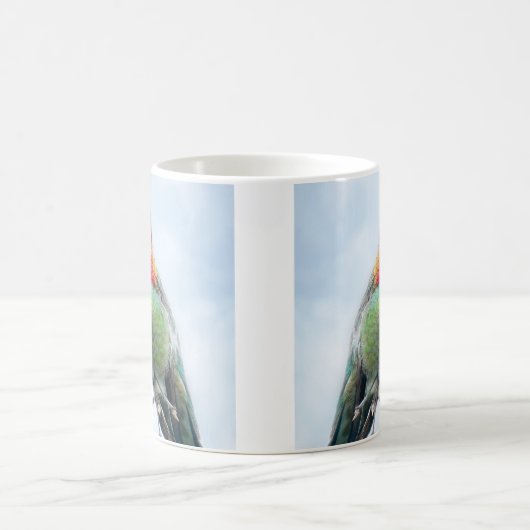 Hummingbird - Rosa rosa Throated Anna's Hummingbir Kaffeetasse (Mittel)