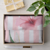 Hummingbird. Rosa und Weiß. Seidenpapier (Geschenk)