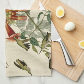 Hummingbird Ruby Throated Audubon Handtuch (Viertel Falte)