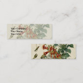 Hummingbird Ruby Throated Audubon Mini Visitenkarte (Vorne/Hinten)