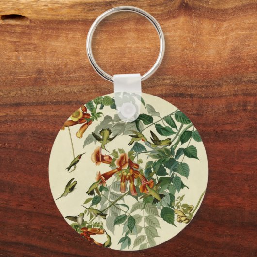 Hummingbird Ruby Throated Audubon Schlüsselanhänger (Vorderseite)