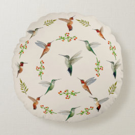 Hummingbird  rundes kissen