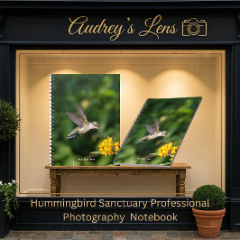 Hummingbird Sanctuary Professional Photography  Notizblock