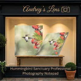 Hummingbird Sanctuary Professional Photography  Notizblock