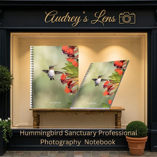 Hummingbird Sanctuary Professional Photography  Notizblock