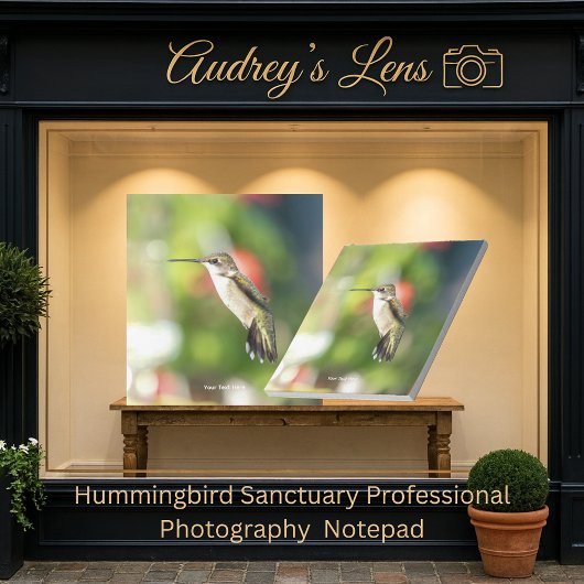 Hummingbird Sanctuary Professional Photography Notizblock