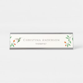 Hummingbird   schreibtischnamensplakette