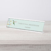 Hummingbird schreibtischnamensplakette (Vorderseite )