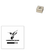Hummingbird Season Loading Bitte warten Gummistempel (Stempel)