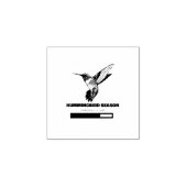 Hummingbird Season Loading Bitte warten Gummistempel (Prägung)