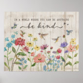 Hummingbird - seien Sie freundlich Poster (Vorne)