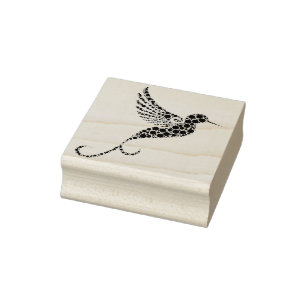Hummingbird Silhouette Art Briefmarke Gummistempel