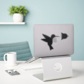 Hummingbird Silhouette Custom-Cut Vinyl Stickers Aufkleber (Laptop auf Schreibtisch)