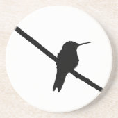 Hummingbird-Silhouette Getränkeuntersetzer (Vorne)