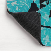 Hummingbird Silhouette im Hintergrund Mousepad (Ecke)
