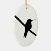Hummingbird-Silhouette Keramik Ornament (Rechts)