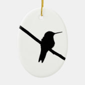 Hummingbird-Silhouette Keramik Ornament (Vorne)