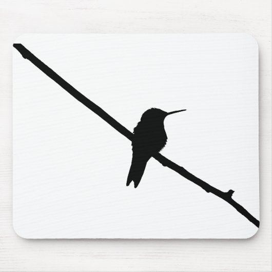 Hummingbird-Silhouette Mousepad (Vorne)