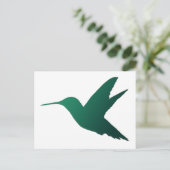 Hummingbird Silhouette Postcard Postkarte (Stehend Vorderseite)