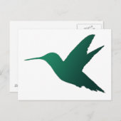 Hummingbird Silhouette Postcard Postkarte (Vorne/Hinten)