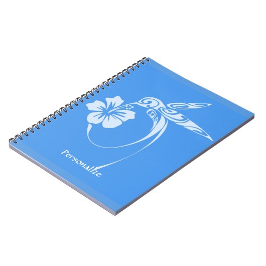 Hummingbird Simple & Elegant Blue & White Notizblock (Linke Seite)