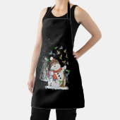 Hummingbird Snowman Frohe Weihnachten Schürze (InSitu)