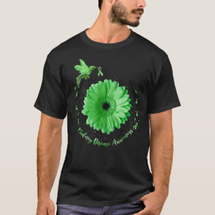 Hummingbird Sonnenblume Grüne Ribbon Nierenerkrank T-Shirt
