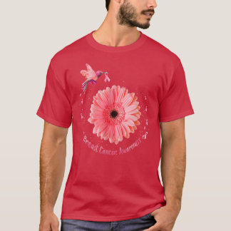 Hummingbird Sonnenblume Rosa Ribbon Brustkrebs Aw T-Shirt