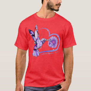 Hummingbird Sonnenblumen Herz Pulmonale Hypertonie T-Shirt