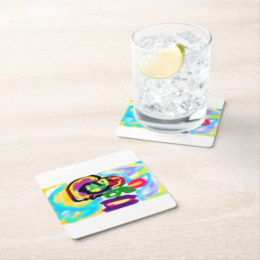 Hummingbird spring  rechteckiger pappuntersetzer (Vor Ort)