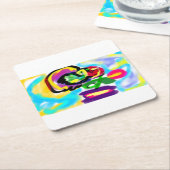 Hummingbird spring  rechteckiger pappuntersetzer (angewinkelt)