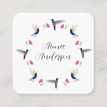 Hummingbird Square Business Card