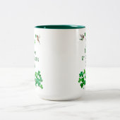 Hummingbird St. Patrick's Day Two-Tone Coffee Tass Zweifarbige Tasse (Mittel)